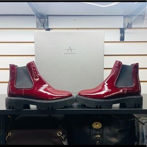 Aquatalia Gorgeous Deep Red Boots - OR. $495- Size 7